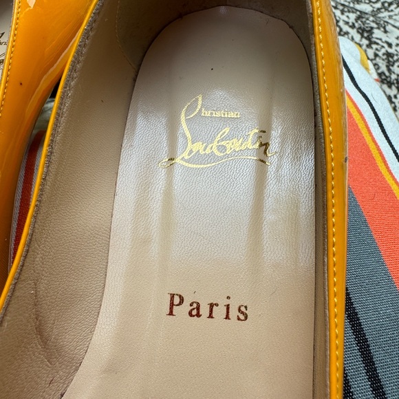 Louboutin yellow loafers, rare, unique model. Limited collection. Light wear. - Picture 6 of 8